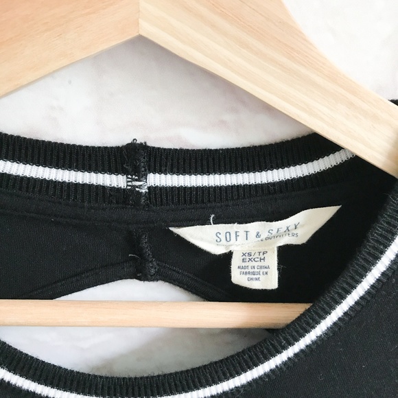 American Eagle Soft and Sexy Rib Trim Swing Dress - Picture 2 of 4